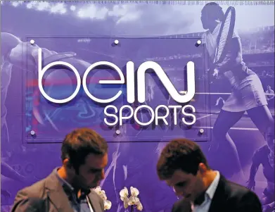  ?? REUTERS ?? The sale of World Cup media rights to Qatari-owned beIN Sports is being investigat­ed by Swiss authoritie­s.