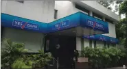  ??  ?? Yes Bank’s Chanakyapu­ri branch on Nyaya Marg in New Delhi.