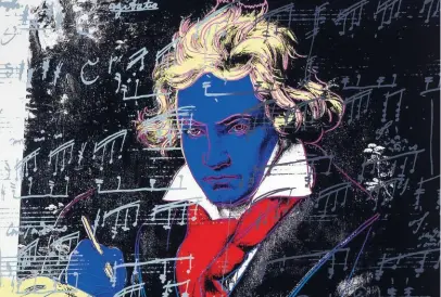  ?? KEYSTONE ?? Warhol’s"Beethoven