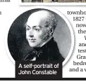  ??  ?? A self-portrait of John Constable