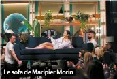  ??  ?? Le sofa de Maripier Morin
