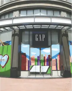  ?? Justin Sullivan / Gett y Images ?? Gap Inc. announced last month that it had stopped paying rent for closed stores in order to conserve cash as sales fell to a fraction of pre- COVID-19 levels.