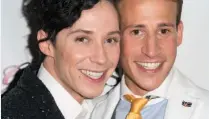  ??  ?? Former Olympic ice skater Johnny Weir files for divorce from husband Victor Voronov. Allegation­s of porn star sexting, fighting for custody of crocodile purses, an abducted Japanese dog and all manner of gay drama ensues.