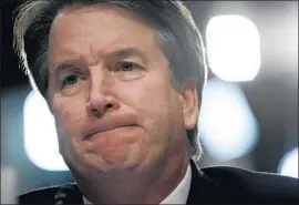  ?? Alex Wong Getty Images ?? BRETT KAVANAUGH, the U.S. Supreme Court nominee, testified before the Senate Judiciary Committee on Sept. 6. He has been accused of sexual assault.