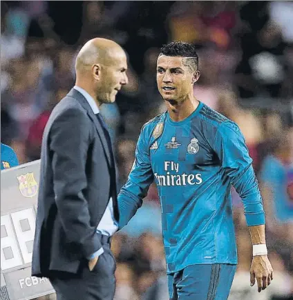  ?? FOTO: AP ?? Cristiano Ronaldo no tiene claro su continuida­d en el Real Madrid esta temporada