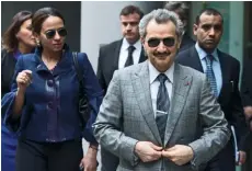  ??  ?? ENEMIES IN HIGH PLACES: Alwaleed bailed Trump out in the ’90s by buying his yacht but got blasted by Trump in a tweet during the recent campaign.