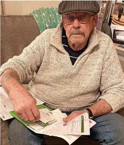  ?? ?? Jim Havvock, 75, from Cheltenham, was left worrying about his gas and electricit­y bills after experienci­ng problems with his prepayment meter