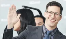  ??  ?? Andy Samberg of Brooklyn Nine-Nine, which has found a home on NBC after being cancelled by Fox.