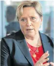  ?? FOTO: DANIEL DRESCHER ?? Kultusmini­sterin Susanne Eisenmann hat die Vorschläge der CDU-Minister gebündelt.