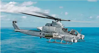  ?? FOTO WIKIPEDIA ?? Nová výzbroj. Čtyři vrtulníky Bell AH-1Z Viper by česká armáda měla dostat v roce 2023.