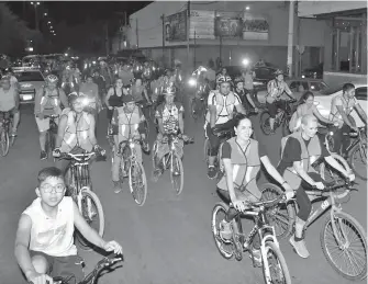  ?? /ARCHIVO ?? Inicia el hábito de andar en bicicleta en rodadas ciclistas