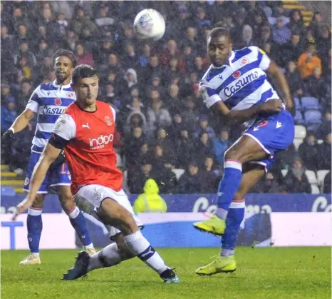  ?? Picture: Steve Smyth ?? Meite has scored 16 goals for the Royals this season. He’s pictured in action during their game against Luton in November.