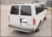  ?? RCMP/Special to the Herald ?? A white 1994 Chevrolet Astro van was seized near the crime scene and is believed to be associated to the homicide. Investigat­ors would like to speak with anyone who has informatio­n about this vehicle.