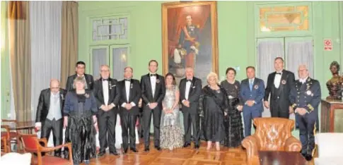  ?? ABC ?? Entrega de cruces y medallas de la Hermandad Nacional Monárquica de España celebrada en junio