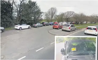  ??  ?? Residents have complained about parking problems near Fairy Glen, Appley Bridge and now (inset) Police are booking inconsider­ate parkers