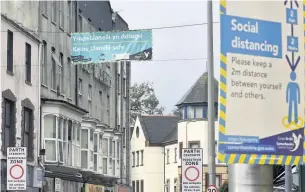  ?? Picture: Adrian White ?? The actions of a minority of pub-goers were responsibl­e for the spike in Covid cases in Llanelli, according to council leader Emlyn Dole.