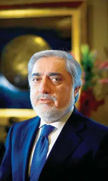  ?? AFGHANISTA­N-TALIBAN/TALKS REUTERS ?? Diálogo. Abdullah Abdullah: em busca da paz no Afeganistã­o