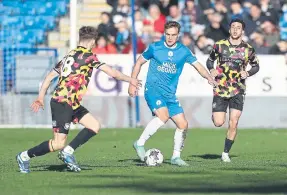  ?? ?? Archie Collins on the ball for Posh. All photos Joe Dent/theposh.com.