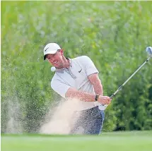  ??  ?? Rory McIlroy struggles to hit form at Mount Juliet.