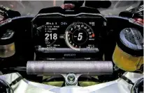  ??  ?? Ducati were first with a TFT dash (2012’s Panigale). New V4 uses the second-generation high-res version.