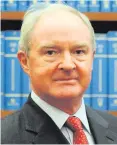  ??  ?? Attorney General John Larkin (left) and Lord Chief Justice Declan Morgan