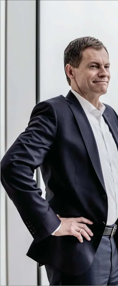  ??  ?? Kim Fausing, koncernche­f i Danfoss, forventer, at krisen vil kunne maerkes et godt stykke tid endnu. Foto: Casper Dalhoff