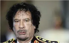  ?? — AFP ?? This file photo shows Libya’s leader Muammar Gaddafi.