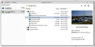  ?? ?? ABOVE ExpanDrive mounts your cloud storage in Windows