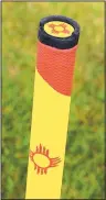  ??  ?? TourMark putter grips can be ordered in numerous designs, styles and colors, including the New Mexico state flag.