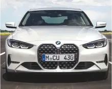  ?? ?? Large BMW grilles, like the one adorning the new 4 Series, are here to stay