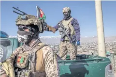  ?? NYT ?? Security forces in Kabul, Afghanista­n, on Jan 13. US President Joe Biden has announced a complete withdrawal of American forces by Sept 11.