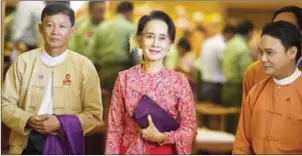  ?? YE AUNG THU/AFP ?? Myanmar State Counsellor Aung San Suu Kyi.