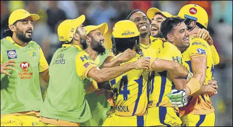  ?? AFP ?? Chennai Super Kings will look to dominate Sunrisers Hyderabad on Sunday, having battered their opponents into submission in their ruthless march to the final, their seventh in nine editions.