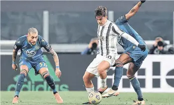  ?? /ARCHIVO. ?? Plagado de lesiones, Paulo Dybala (10) ha tenido una temporada muy mala con la ‘Juve’ y ahora está inmiscuido en una grave indiscipli­na.