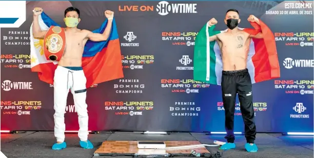  ?? FOTO: AMANDA WESTCOTT/SHOWTIME ?? Jerwin Ancajas tiene como retador a Jonathan Rodríguez. /