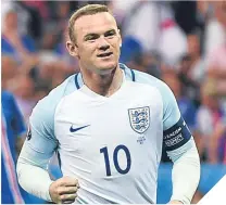  ??  ?? Wayne Rooney is Southgate’s skipper.