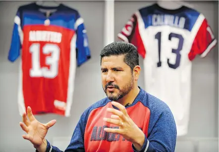  ?? — POSTMEDIA NEWS FILES ?? Former Als quarterbac­k Anthony Calvillo has been named to the Canadian Football Hall of Fame. Now Montreal’s quarterbac­k coach, Calvillo was inducted in his first year of eligibilit­y.