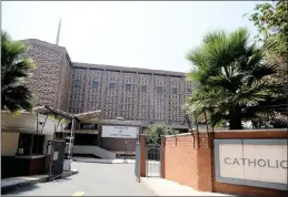  ?? PICTURE: NOKUTHULA MBATHA/AFRICAN NEWS AGENCY (ANA) ?? The Cathedral of Christ the king in Doornfonte­in, Gauteng, where William Segodisho claims he was molested and raped in the mid to late 1980s.