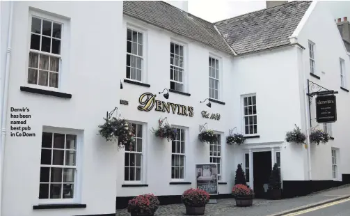  ??  ?? Denvir’s has been named best pub in Co Down