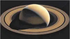  ?? FOTO: JPL-CALTECH/IMAGO ?? Eine der letzten Aufnahmen, die Cassini vom Saturn und dessen Ringen gemacht hat.