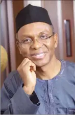  ??  ?? Governor Nasir El-Rufai of Kaduna State