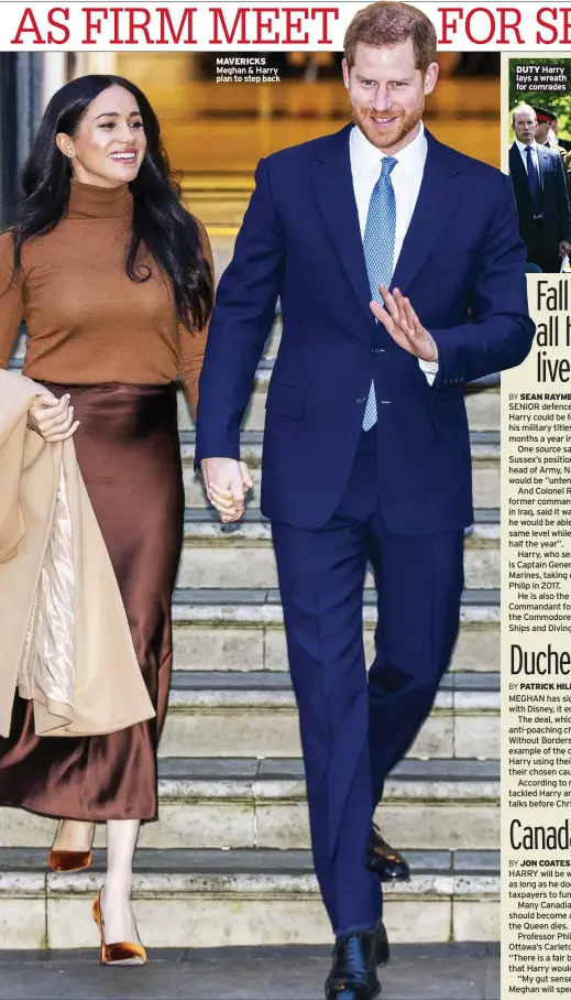  ??  ?? MAVERICKS
Meghan & Harry plan to step back