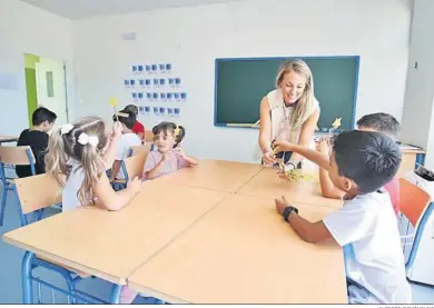  ?? ALBERTO DOMÍNGUEZ ?? Una imagen de archivo de una clase de Infantil en Huelva.