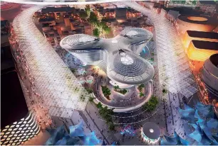  ??  ?? several details of the expo 2020 Dubai site have yet to be revealed. But this artist’s impression is an indication that we’re set for something really exciting and superb.