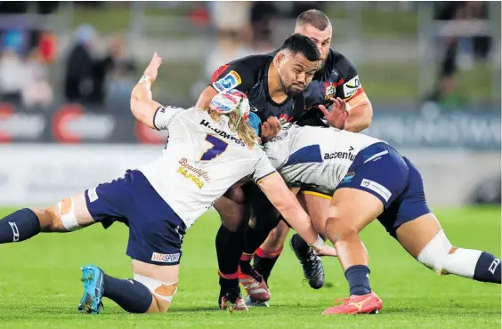  ?? Photo / Photosport ?? Moana Pasifika will struggle to succeed until players like Samisoni Taukei’aho are playing for them rather than against them.