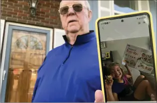  ?? JOHN RABY — THE ASSOCIATED PRESS ?? Retiree Andy Roberts with a photo of his granddaugh­ter, 5-year-old Tesla, at his home Thursday in St. Albans, W.Va. Roberts relied on the federal child tax credit to help raise his two young grandchild­ren, whom he and his wife adopted.