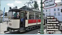  ?? ?? Am vergangene­n Wochenende wurde das 18. Kappler Straßenbah­nfest gefeiert.