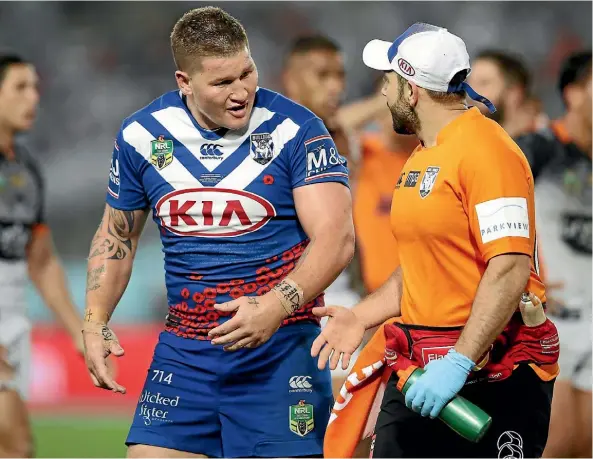  ??  ?? Former Kiwi Greg Eastwood has had health issues off the field along with the stress of not knowing if he would be playing for the Bulldogs next season.