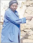  ?? Sithembile Hlatshwayo) (Pics: ?? Sibongile Dlamini showing the structure they occupied with eight of her grandchild­ren.