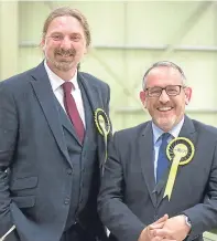  ??  ?? Dundee MPs Chris Law, left, and Stewart Hosie.